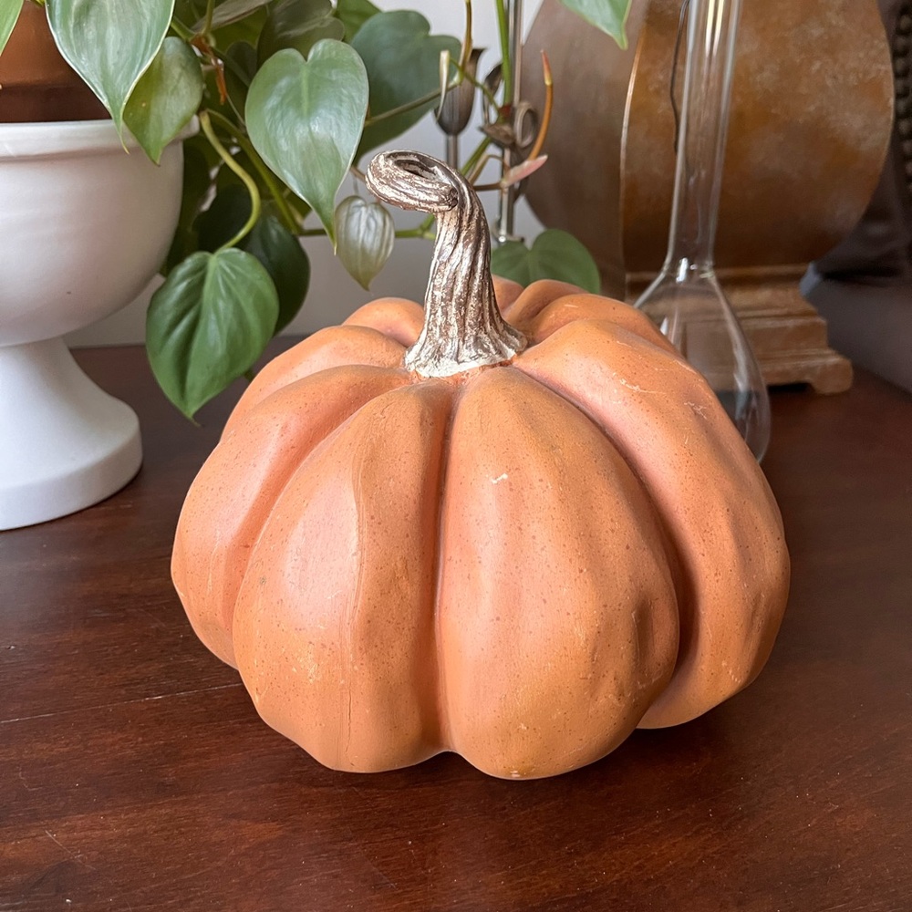 Whimsical Orange Pumpkin Decor ✨